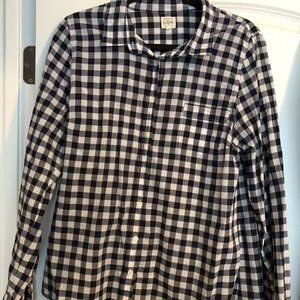 Women's J. Crew Check Button Up Shirt